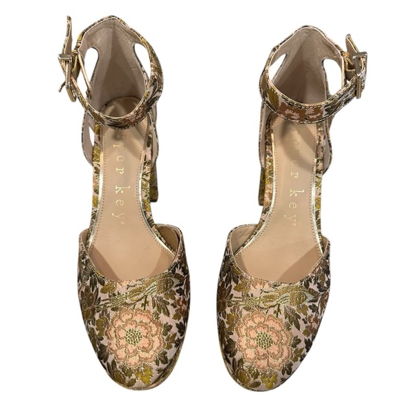 Copper Key Floral Patterned Women's Shoes 8 - Picture 1 of 9